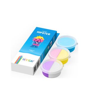 Masa Moldeable Hey Clay Monstruo Hipster x 5 Colores