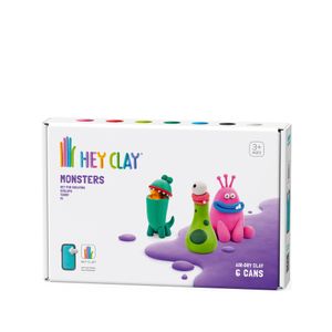 Set Masa Moldeable Hey Clay Monstruos x 6 Envases