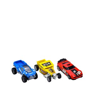 Set X 3 Carros Fricción Fast Racer 13 Cms Hot Wheels
