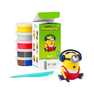Masa Moldeable Hey Clay Set de Plastilina Minions Stuart x 5 Envases