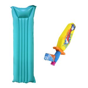 Combo Colchoneta Inflable Azul + Splash Caterpilar