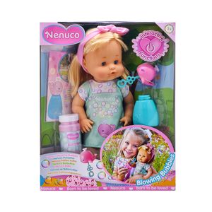 Nenuco Pompitas Muñeco Bebé con Pompas de Colores 35 cm