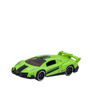 Carro Coleccionable Die Cast Diseño Verde Neón Fast Road