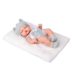 Muñeco Bebé Realista de 25 Cm con Ropa Tejida y Manta