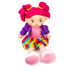Muñeca de Trapo Bordada 51 Cm para Niñas