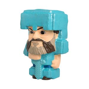 Muñeco Squishy Minecraft Steve Movie Mighty 23 cm Brilla en la Oscuridad