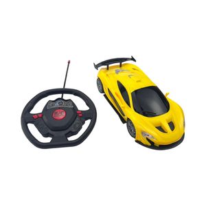Carro Control Remoto Speed Rise Toy Logic Amarillo con Luces Led 1:16