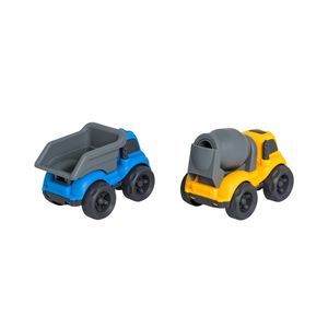 Pack x2 Vehículos de Construcción Cartoon Max Racer Jr