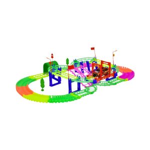 Pista Colores Neón con Carro Eléctrico Max Racer